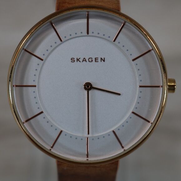 Skagen Signatur SKW2558 Watch – Pre-Owned, New Battery, Round, White - Picture 1 of 11